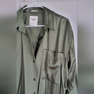 Abercrombie & Fitch Olive Button Down Shirt